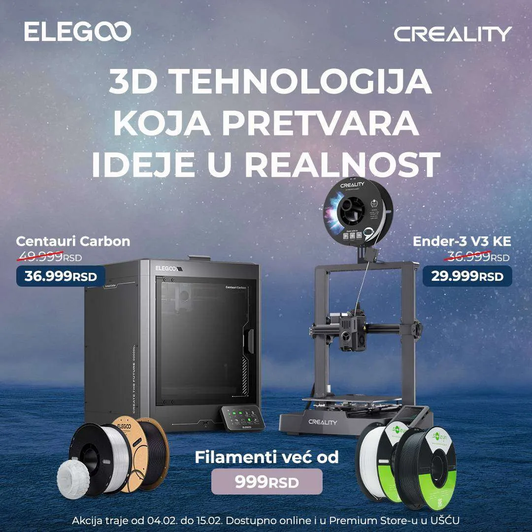 Elegoo i Creality Akcija